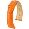 Kožený remienok Hirsch London L 04207076-7, oranžový, aligátorová koža, dĺžka L, Quick Release 22 mm