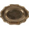 Clayre & Eef Zlatá antik dekoračná oválna miska podnos Raw Gold - 31*22*3 cm - Clayre & Eef