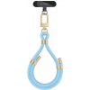 Popruh na ruku/šnúrka na telefón Tech-Protect C4S Rope Wrist Strap Baby Blue/Gold