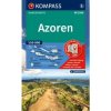 Azoren, Azorské ostrovy – set 2 turistických map (Kompass - 2260) - turistická mapa