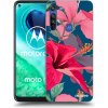 Picasee silikónový prehľadný obal pre Motorola Moto G8 - Hibiscus