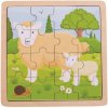Puzzle Bigjigs Toys - Ovečka a jahňa