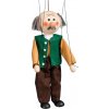 Drevená marioneta Dedko, 20 cm