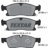 TEXTAR Sada brzdových platničiek kotúčovej brzdy 2519001