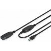 DIGITUS Digitus DA-73105 USB kábel USB 3.2 Gen 1 (3.1 Gen 1) 10 m USB A 5 Gbit/s Čierna (DA-73105)
