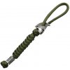 WARAGOD Paracord Spartan kľúčenka Nénar, zelená