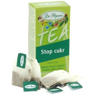 Dr.Popov Čaj Stop cukr 20 x 1,5 g