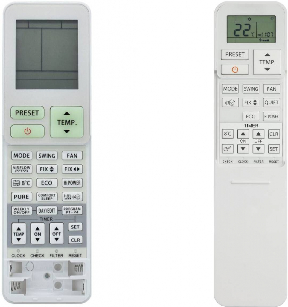 Diaľkový ovládač General Toshiba WH-TG01NE, Seiya Nordic 25, RAS-3M18, RAS-B10, RAS-B13