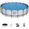 Bazén Bestway® Steel Pro MAX, 56462, kartušová filtrácia, rebrík, plachta, 549x122 cm