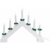 Vianočný svietnik Candle Bridge biela, 7 LED