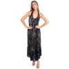 Isla Bonita By Sigris Dlhé šaty Dlhé Midi Šaty Čierna