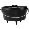 HLBOKÝ LIATINOVÝ HRNIEC CAMP DUTCH OVEN 4.7L S POKRIEVKOU