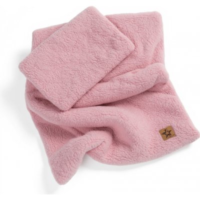 Baby Nellys 2D súprava vankúš a prikrývka Boucle pudrovo ružová