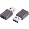 OEM Adaptér C-TECH USB 3.2 Type-C na USB A (CF/AM) CB-AD-USB3-CF-AM