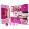 Kuchyňa pre bábiky – 4 moduly, LED sporák, doplnky