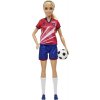 Bábika Barbie Futbalová bábika - Barbie v červenom drese (194735015238)
