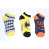 Setino Kotníkové ponožky Batman žlté 3 ks