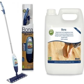 Bona 7670224 Spray mop Express + 4 l čistič na drevené podlahy od 39,9 € -  Heureka.sk