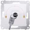 Ovládač žalúzií spínačový 5A/230V na kľúč (SP) biela SIMON54Pre (simon)