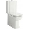 KERASAN - WALDORF WC kombi, spodný/zadný odpad, biela-chrom WCSET04-WALDORF