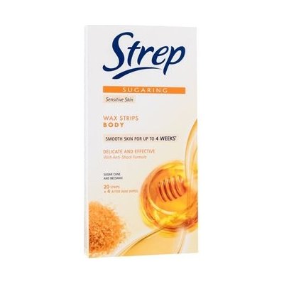 Strep Sugaring Wax Strips Body Delicate And Effective Sensitive Skin 20 ks