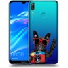 Picasee silikónový prehľadný obal pre Huawei Y7 2019 - Francúzsky Buldoček
