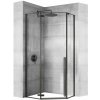 Rea Diamond Black, päťuholníkový sprchový kút 90 x 90 cm, 6mm číre sklo, čierna matná, REA-K5622