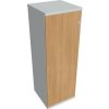 Hobis Policová skrinka L Strong, 40x115,2x40 cm, dub/sivá