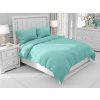 Biante Bavlnené jednofarebné posteľné obliečky Moni MO-062 Svetlo tyrkysové Predĺžené 140x220 a 70x90 cm