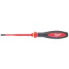 Milwaukee 4932471446 Elektrikářský šroubovák PL 0,8 x 4,0 x 100 mm VDE slim pro práce pod napětím 1000 V