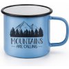 WARAGOD Mountains Are Calling outdoorový hrnček 355ml, bledomodrá