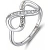 For Silver Prsteň FAMILY FOREVER - striebro 925