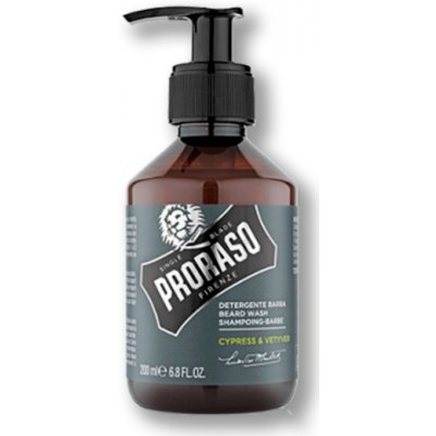 Čistiaci šampón na bradu Proraso Cypress & Vetyver Beard shampoo 200ml
