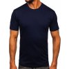 Tmavomodré pánske bavlnené tričko Bolf 0001