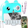 OKAMŽITÁ mini tlačiareň Drukuś pre deti + 13 roliek + 8 GB + fotoaparát