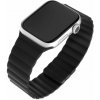 Silikónový remienok FIXED Magnetic Strap s magnetickým zapínaním pre Apple Watch 38/40/41/42 mm, čierny