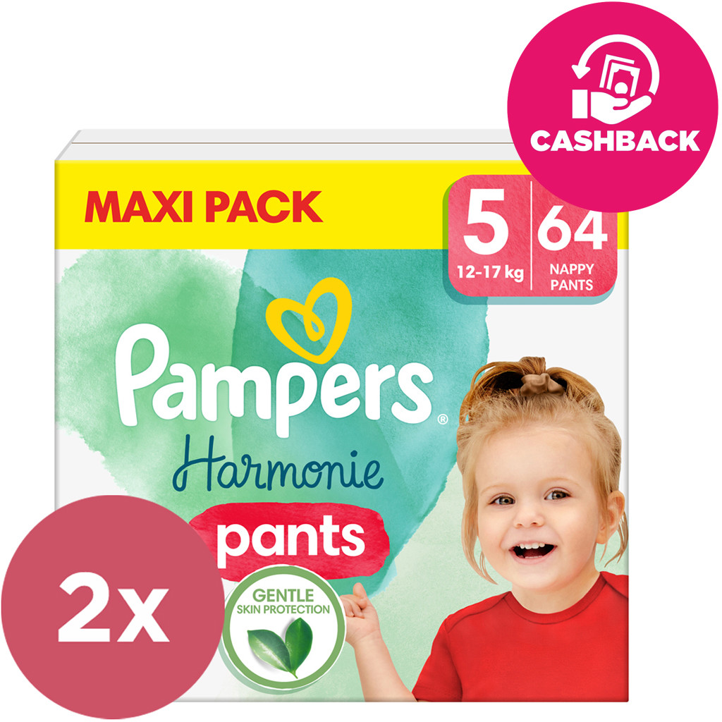 Pampers 2x Harmonie Pants 5 64 ks