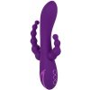 CalExotics Long Beach Bootylicious (Purple), vibrátor pre trojitú stimuláciu