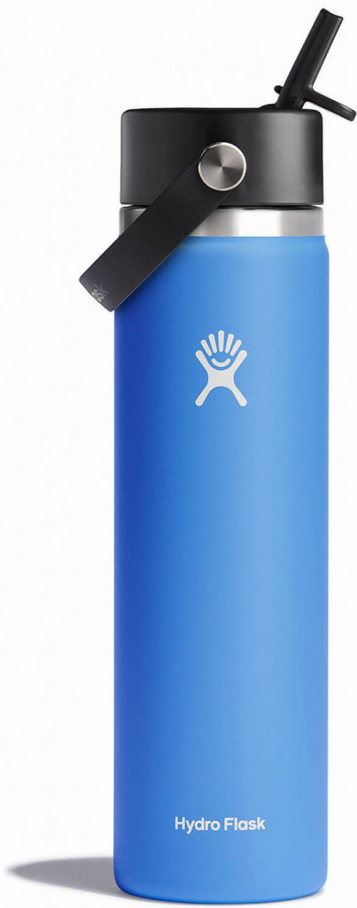 Hydro Flask Wide Flex Straw Cap 24 oz modrá sivá 710 ml