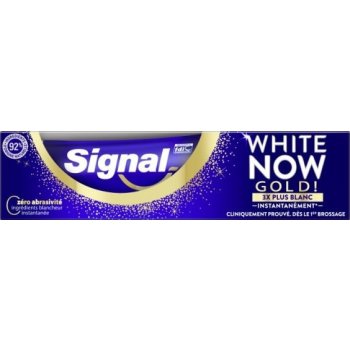 Signal White Nov Triple Power Gold zubná pasta s okamžitým bieliacim účinkom 75 ml