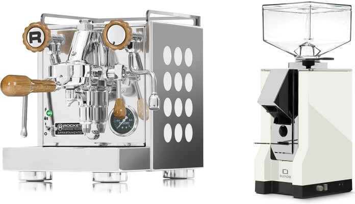 Set Rocket Espresso Appartamento + Eureka Mignon Silenzio