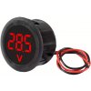 Digitálny panelový voltmeter 4-100VDC, okrúhly, červený