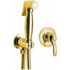 Podomietková batéria s bidetovou spŕškou Retro, zlato