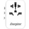 Energizer Energizer Ultimate Charger - cestovný adaptér pre EÚ / USA / AU / UK + 2x USB-A a USB-C s certifikáciou MFi (biela)