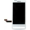 Nokia 700 - LCD displej + dotykové sklo Farba: Biela