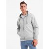 Ombre Men's softly structured hooded sweatshirt - grey čierna | šedá XL Ombre 5907064517947