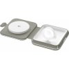 AlzaPower WQT510 Wireless Qi2 Compatible with MagSafe Travel Charger 2in1 15 W sivá APW-CCWQT510G