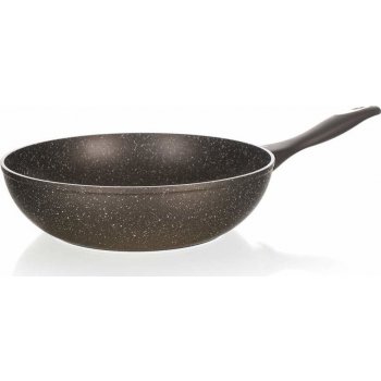 Banquet Pánev WOK s nepřílnavým povrchem Granite Dark Brown 28 cm