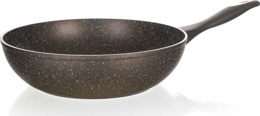 Banquet Pánev WOK s nepřílnavým povrchem Granite Dark Brown 28 cm