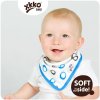 KIKKO XKKO BMB Bambusový dětský slintáček/šátek Cyan Bubbles